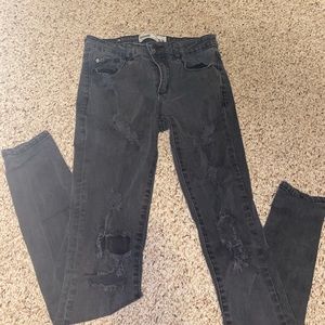 Garage black ripped jeans